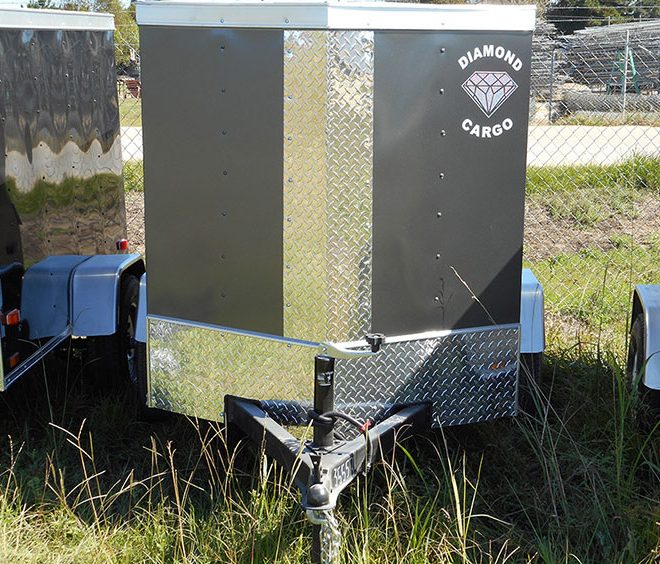Diamond Cargo V Nose Single Axle 4x8 Trailers For Sale