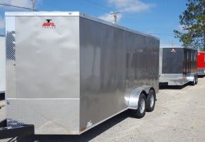 7x14-V-Nose-Tandem-Axle-Anvil-Enclosed-Cargo-Trailers-For-Salel