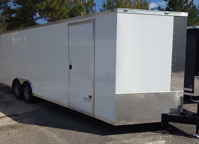8.5x24 V Nose Tandem Axle Anvil Enclosed Cargo Trailers For Sale