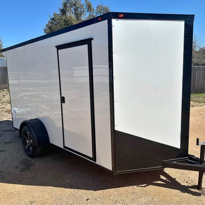 6x12 Single Axle Plain Ol Trailers Cargo Trailer